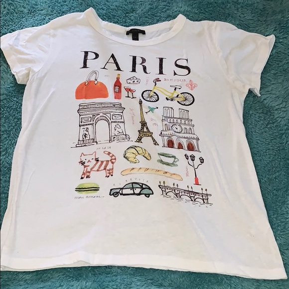 J. Crew Tops - J Crew White Paris Shirt Size Large